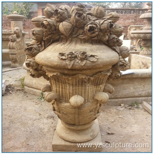 New Design Large Antique Stone Garden Flowerpot